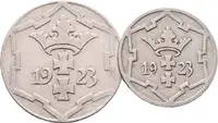 Danzig, 10 a 5 Pfennig 1923 - fotografie 2