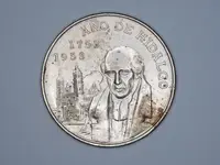 Mexiko, 5 Pesos 1953 - Hidalgo - fotografie 2