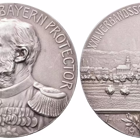 AR Medaile 1907 - XXII. Spolkové střelby Frankenthal, pod protektorátem