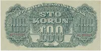 Československo, 100 Koruna 1944, číslovač 19 mm, Hej.59a