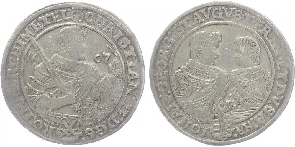 Sasko, Christian II., Johann Georg I. a August, 1591 - 1611 — 1