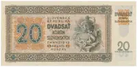 20 Koruna 1942, série Tm 27, Hej.53a2 - fotografie 2