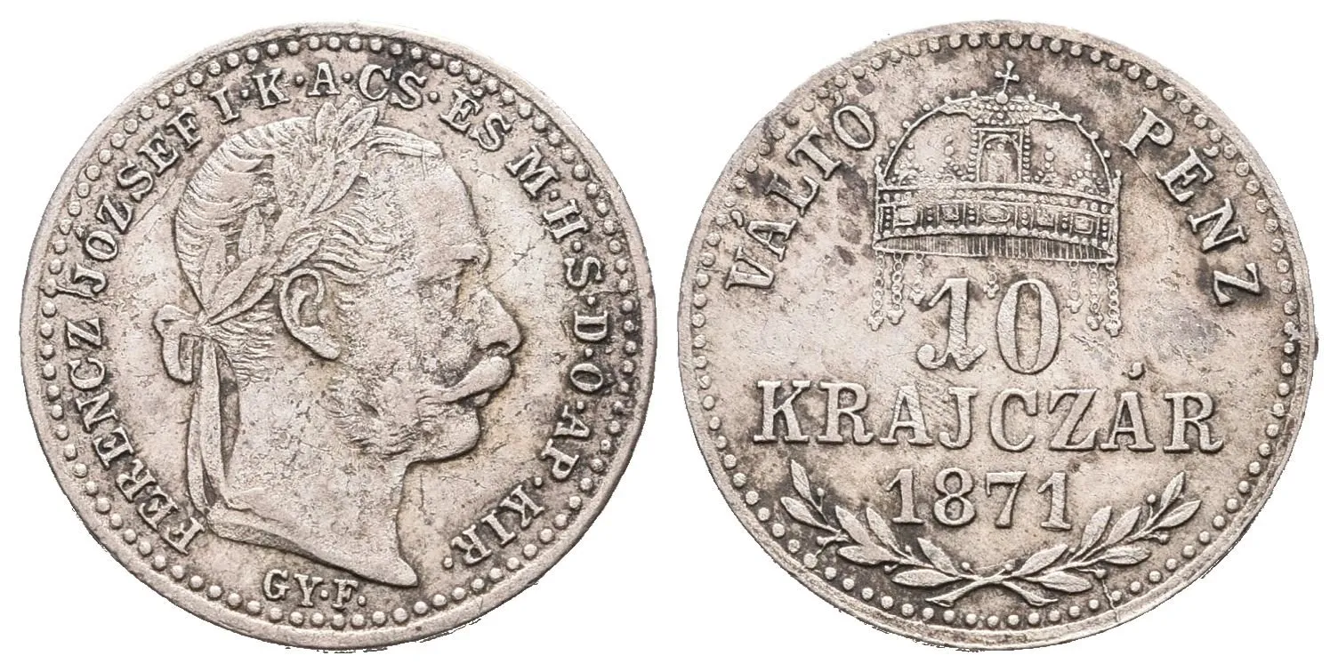 10 Krejcar 1871 KB