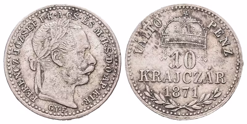 10 Krejcar 1871 KB