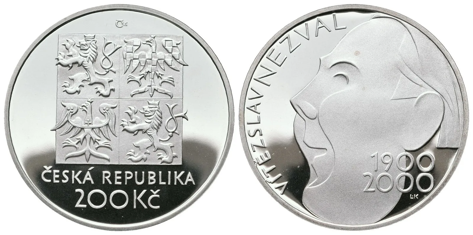 200 Kč 2000 - Vítězslav Nezval, PROOF