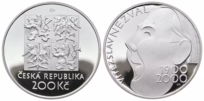 200 Kč 2000 - Vítězslav Nezval, PROOF