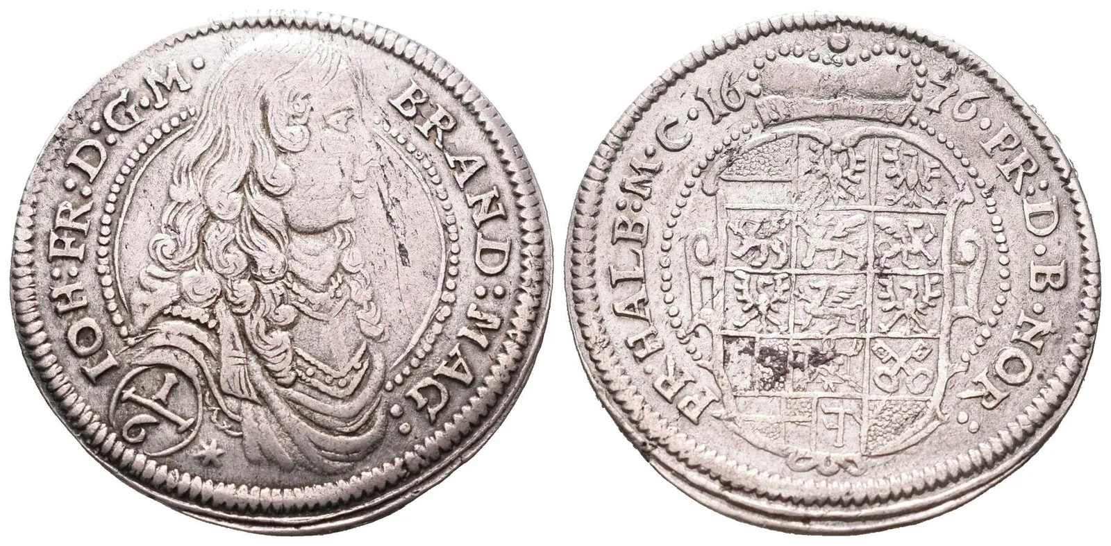 Braniborsko - Ansbach, 1/6 Tolaru 1676