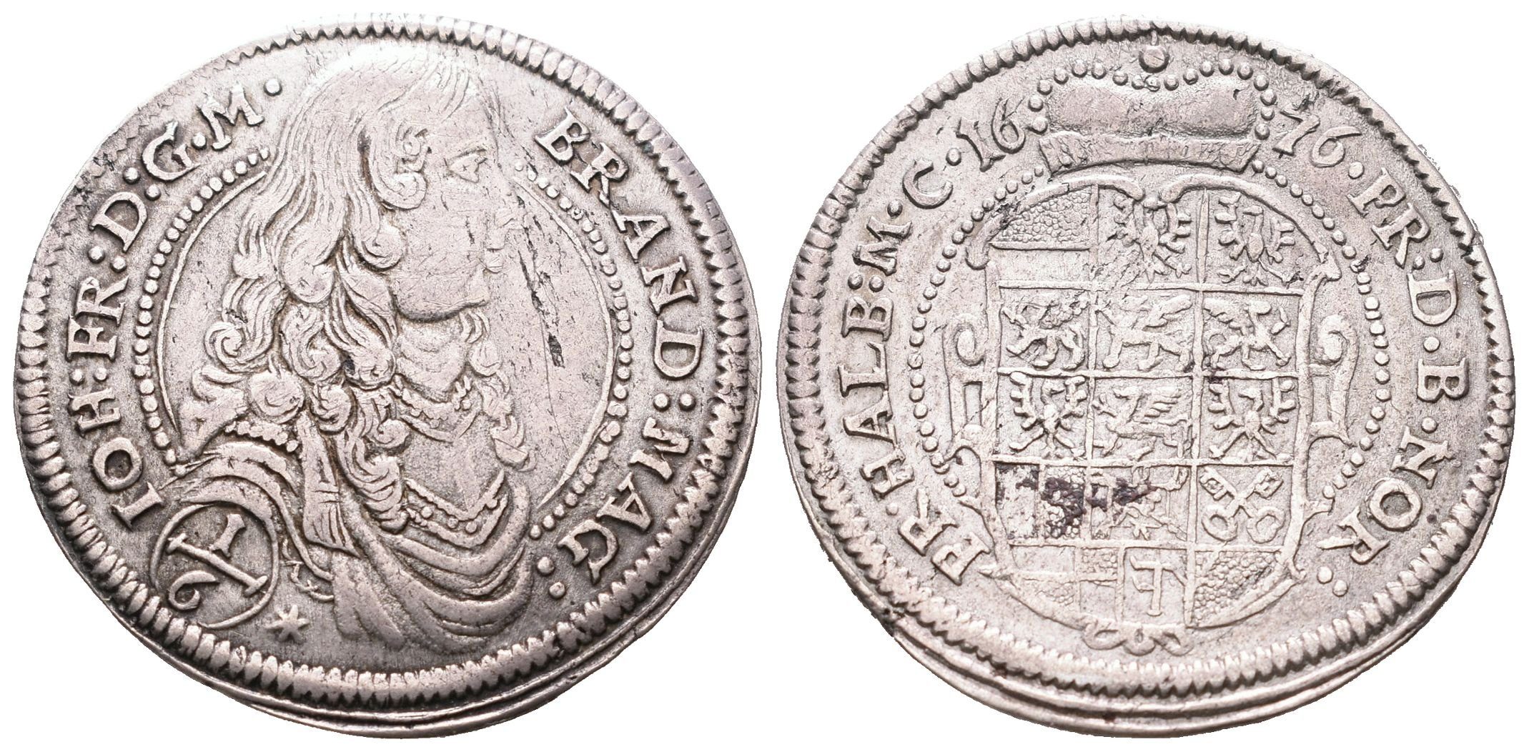 Braniborsko - Ansbach, 1/6 Tolaru 1676
