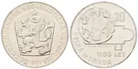 10 Kčs 1966 - Velká Morava, PROOF, původní etue - fotografie 2