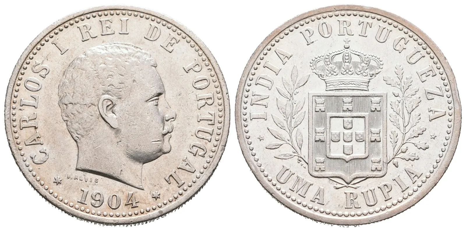 Portugalská Indie, Rupie 1904