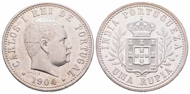 Portugalská Indie, Rupie 1904