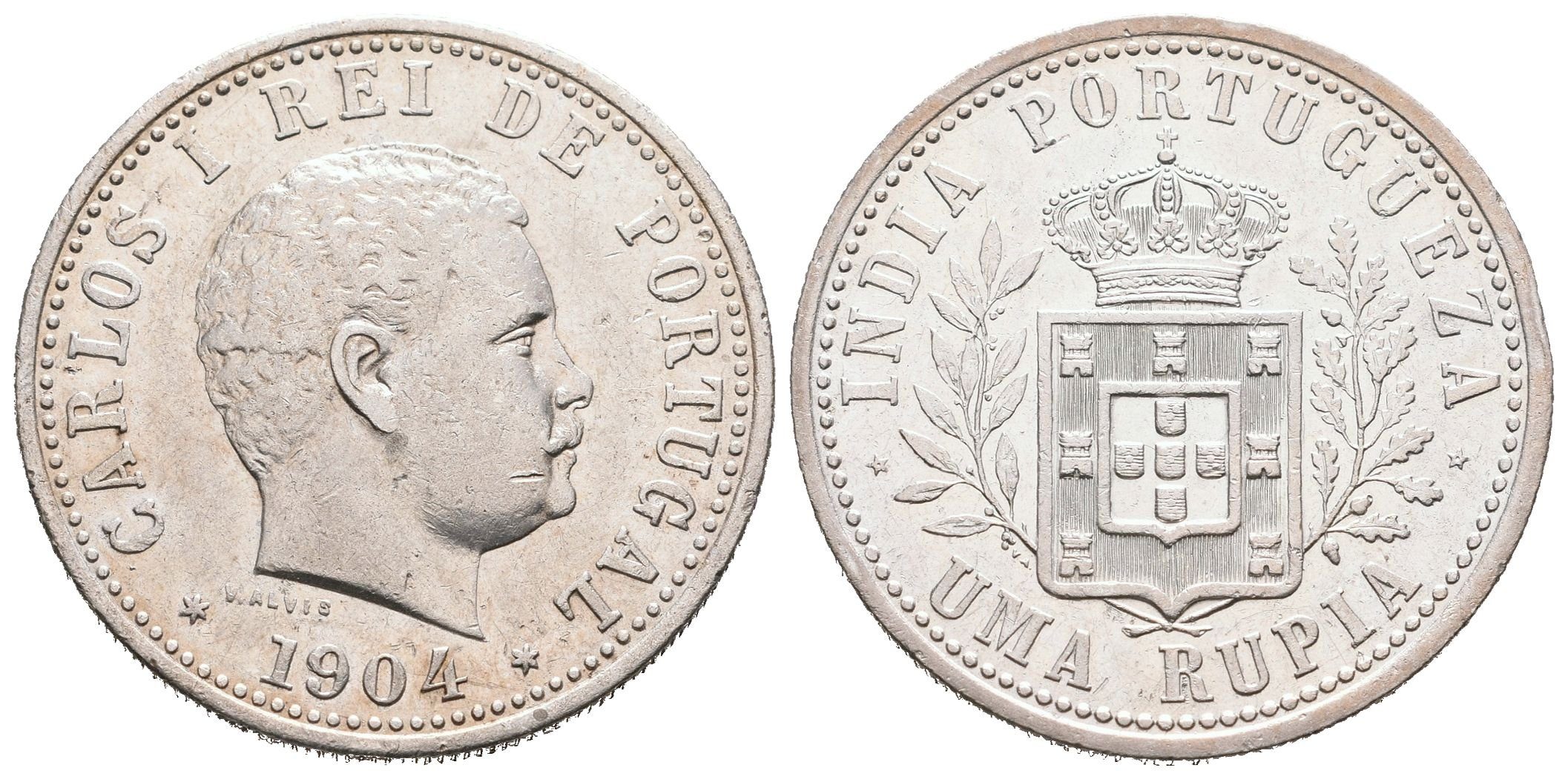 Portugalská Indie, Rupie 1904