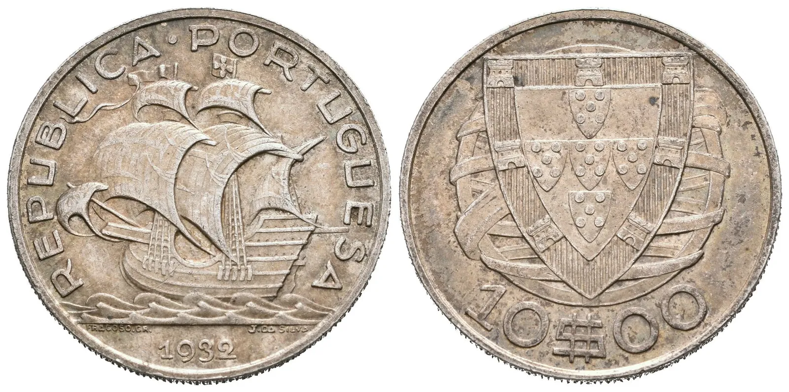 Portugalsko, 10 Escudos 1932