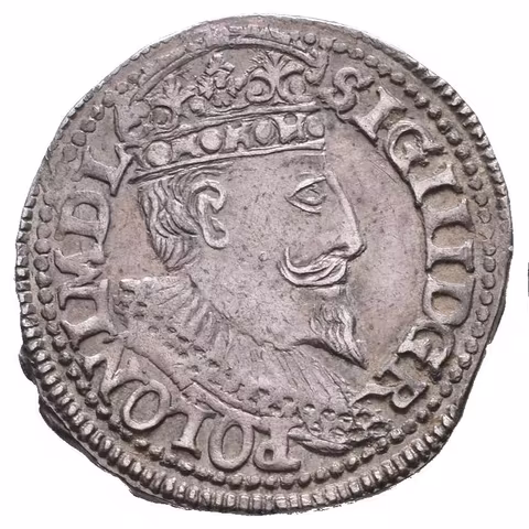 III Groš 1595, Olkusz, pod. Iger O.96.1, pěkná zachovalost, patina,