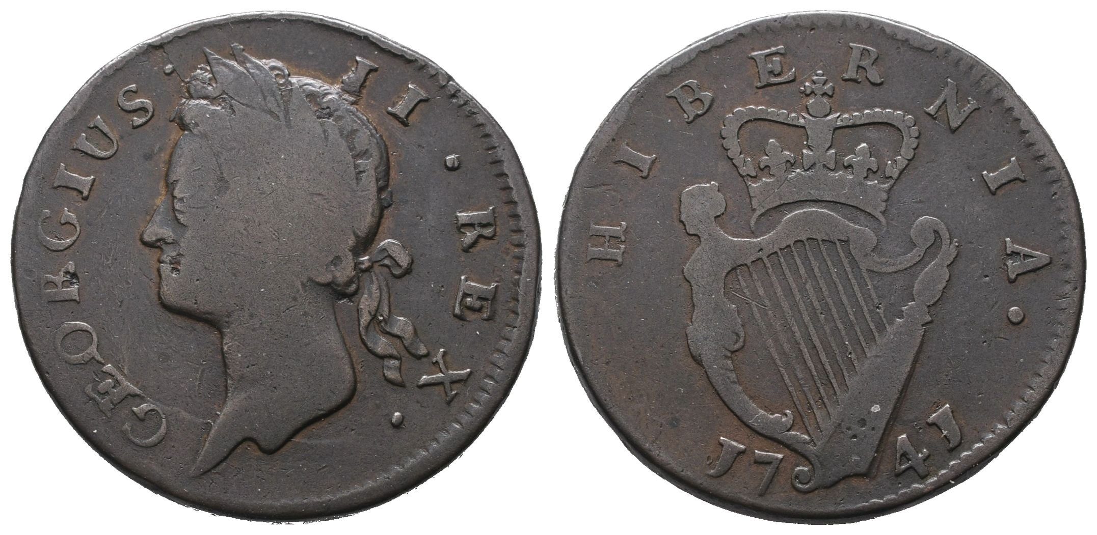 Velká Británie, 1/2 Penny 1741