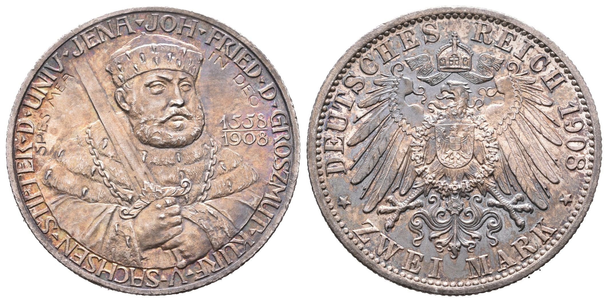 Sasko-Weimar, 2 Marka 1908 A - Univerzita