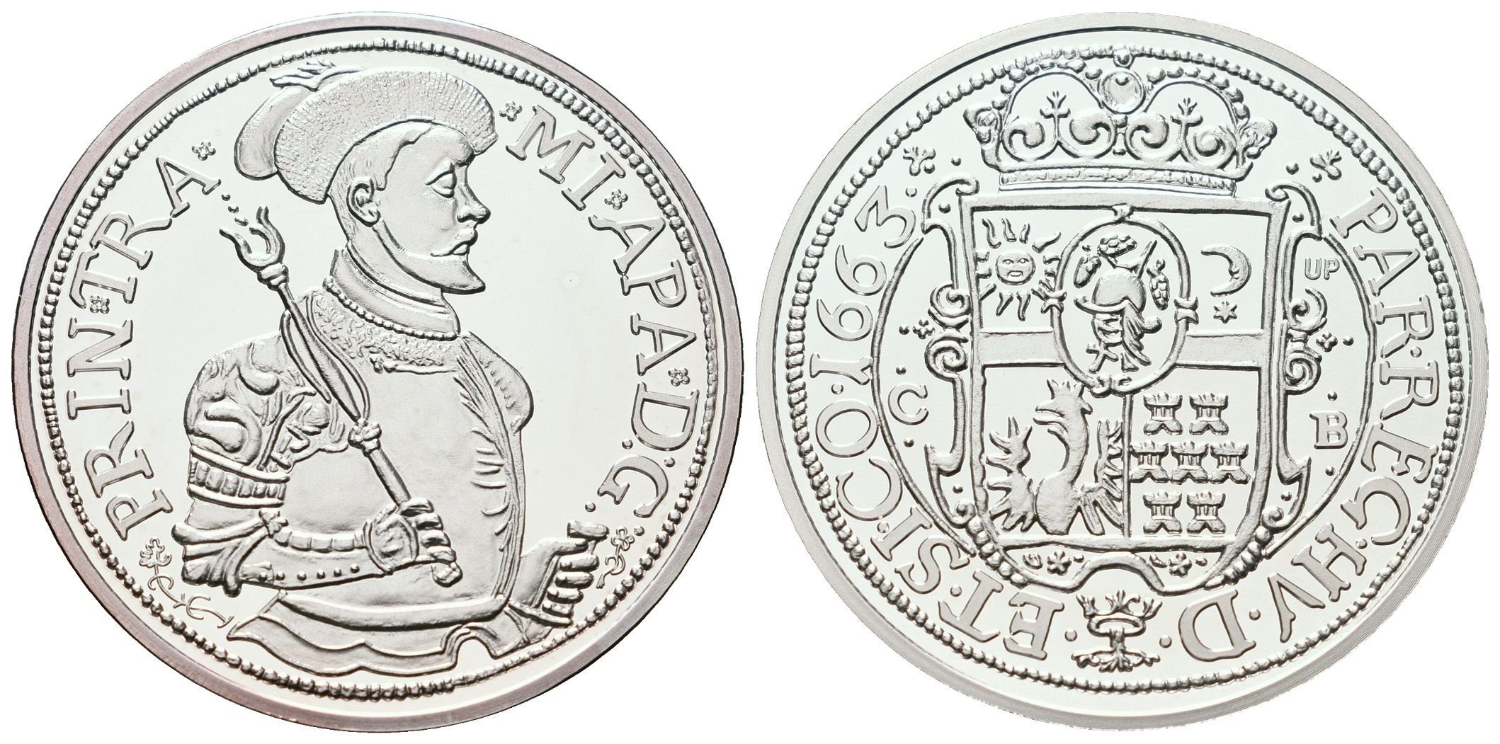 Replika - Historický 1/2 tolar - Mihál Apafi I. 1663