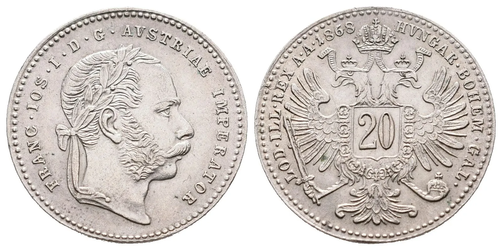 20 Krejcar 1868