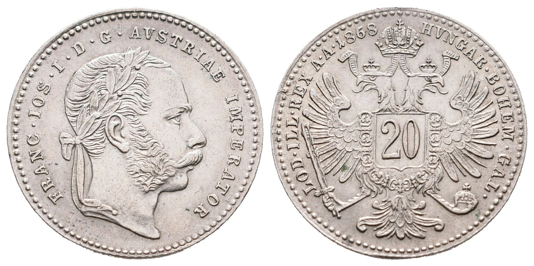 20 Krejcar 1868