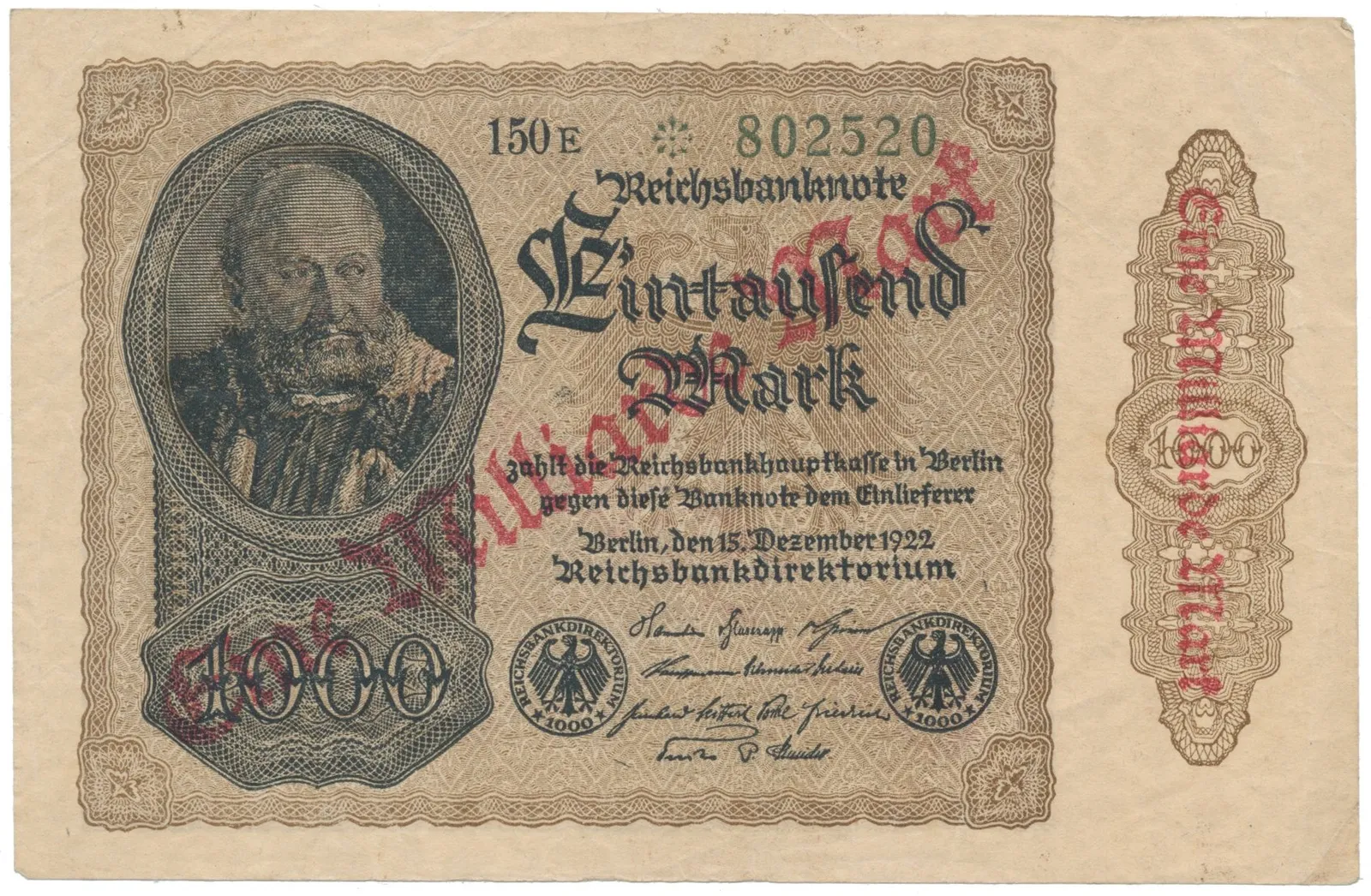 Německo, 1 Milliarde Mark 1923, Ro.110i