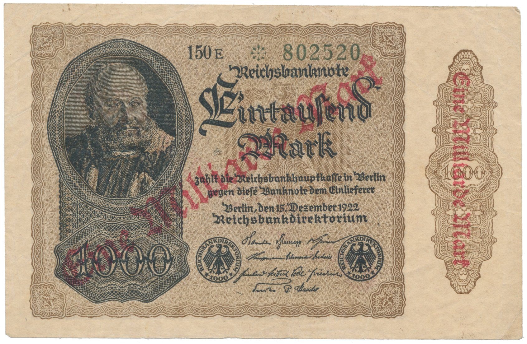 Německo, 1 Milliarde Mark 1923, Ro.110i