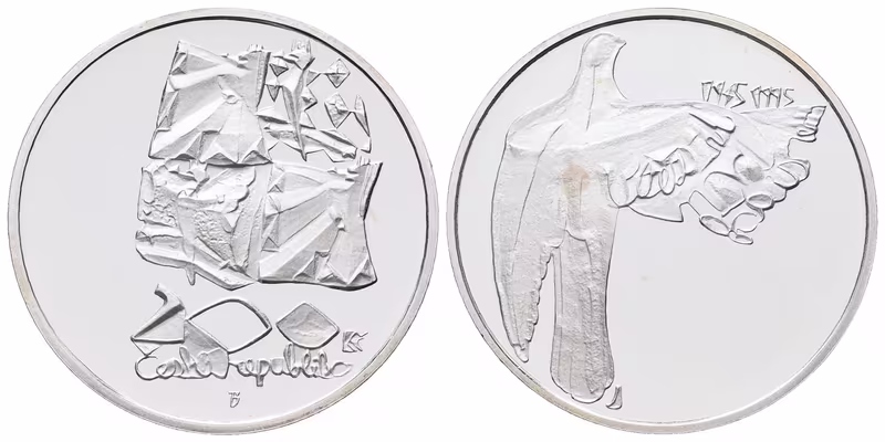 200 Kč 1995 - Fašismus, PROOF - certifikát pro běžnou kvalitu