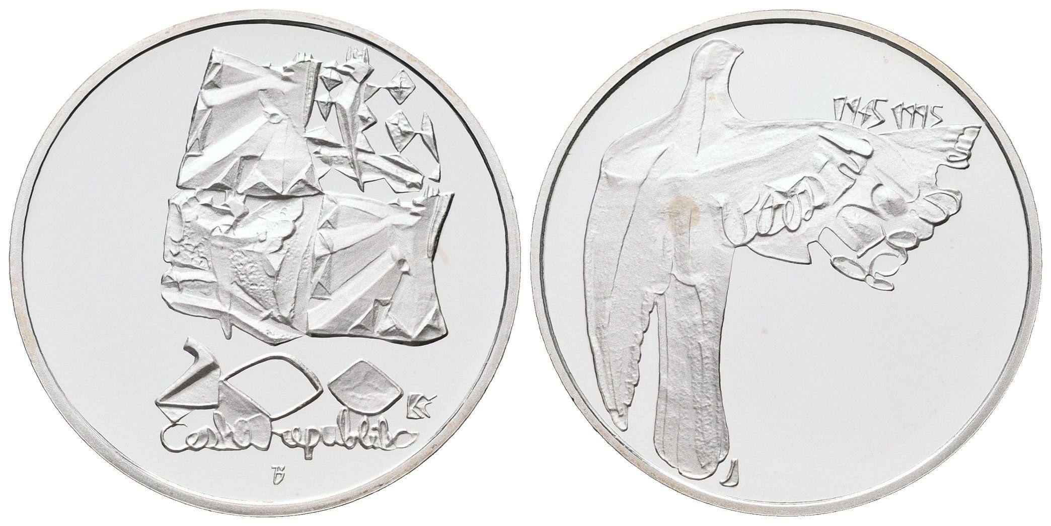 200 Kč 1995 - Fašismus, PROOF - certifikát pro běžnou kvalitu