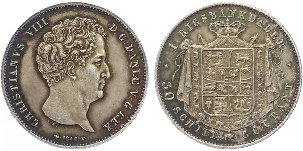 Dánsko, Christian VIII., 1839 - 1848 — 1