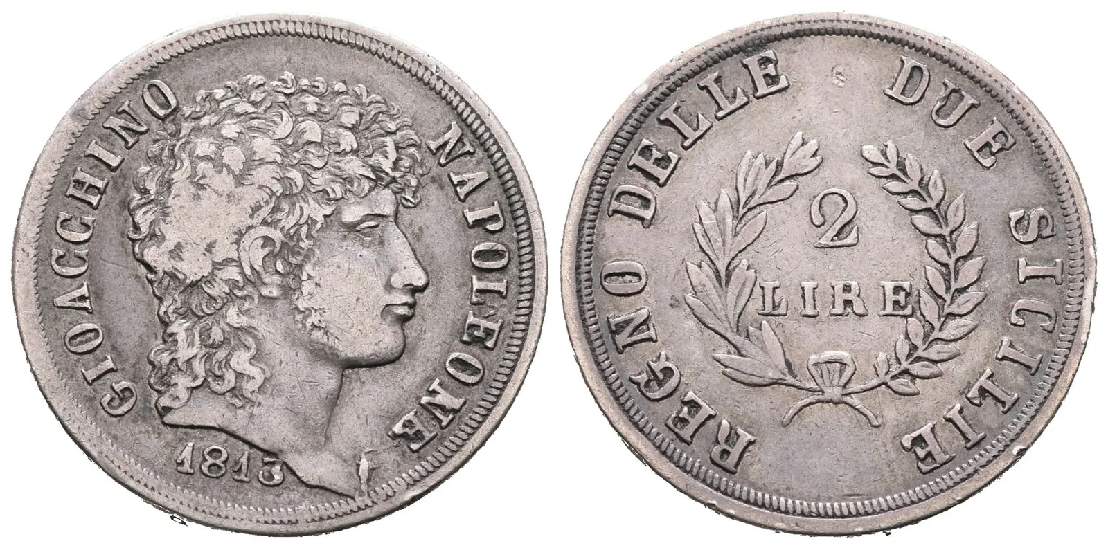 Itálie - Neapol, 2 Lira 1813