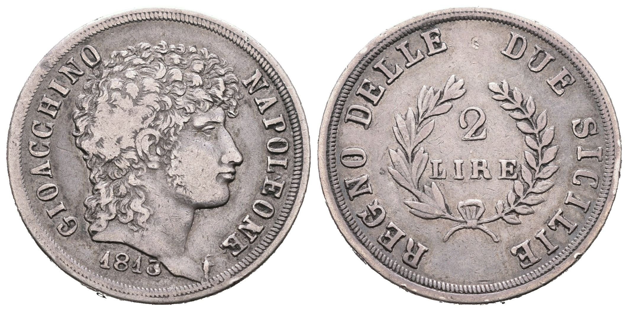 Itálie - Neapol, 2 Lira 1813