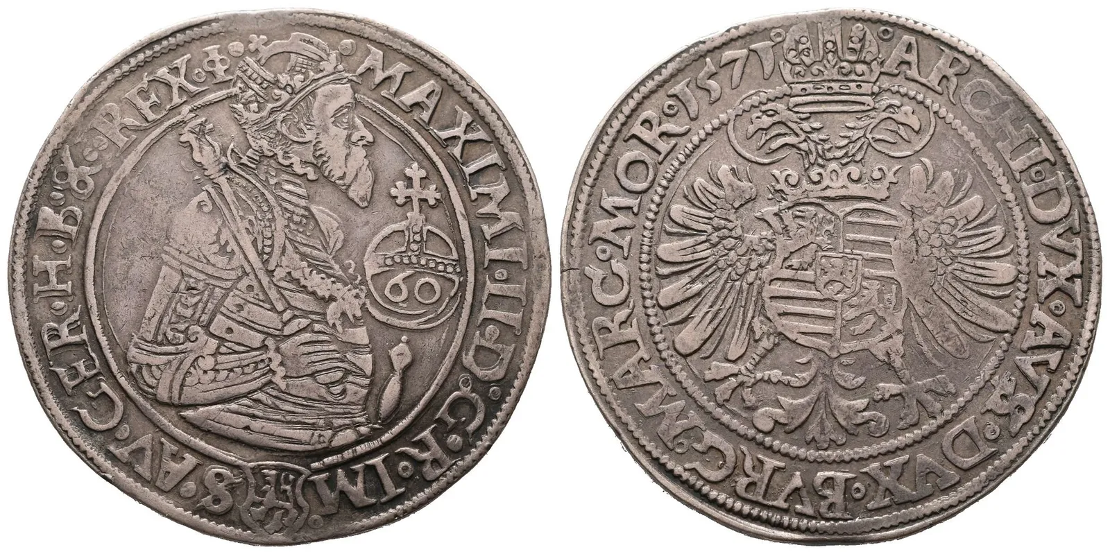 Maximilian II., Zlatník (60 krejcar) 1571, Jáchymov