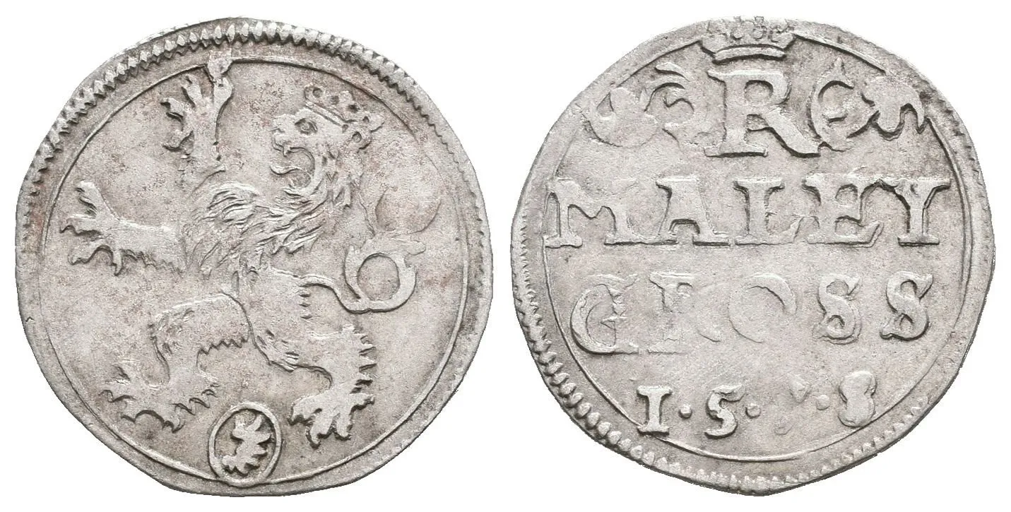 Malý groš 1578, Kutná Hora-Šatný, HN.1a (bez opisu), pěkná zachovalost, — 1