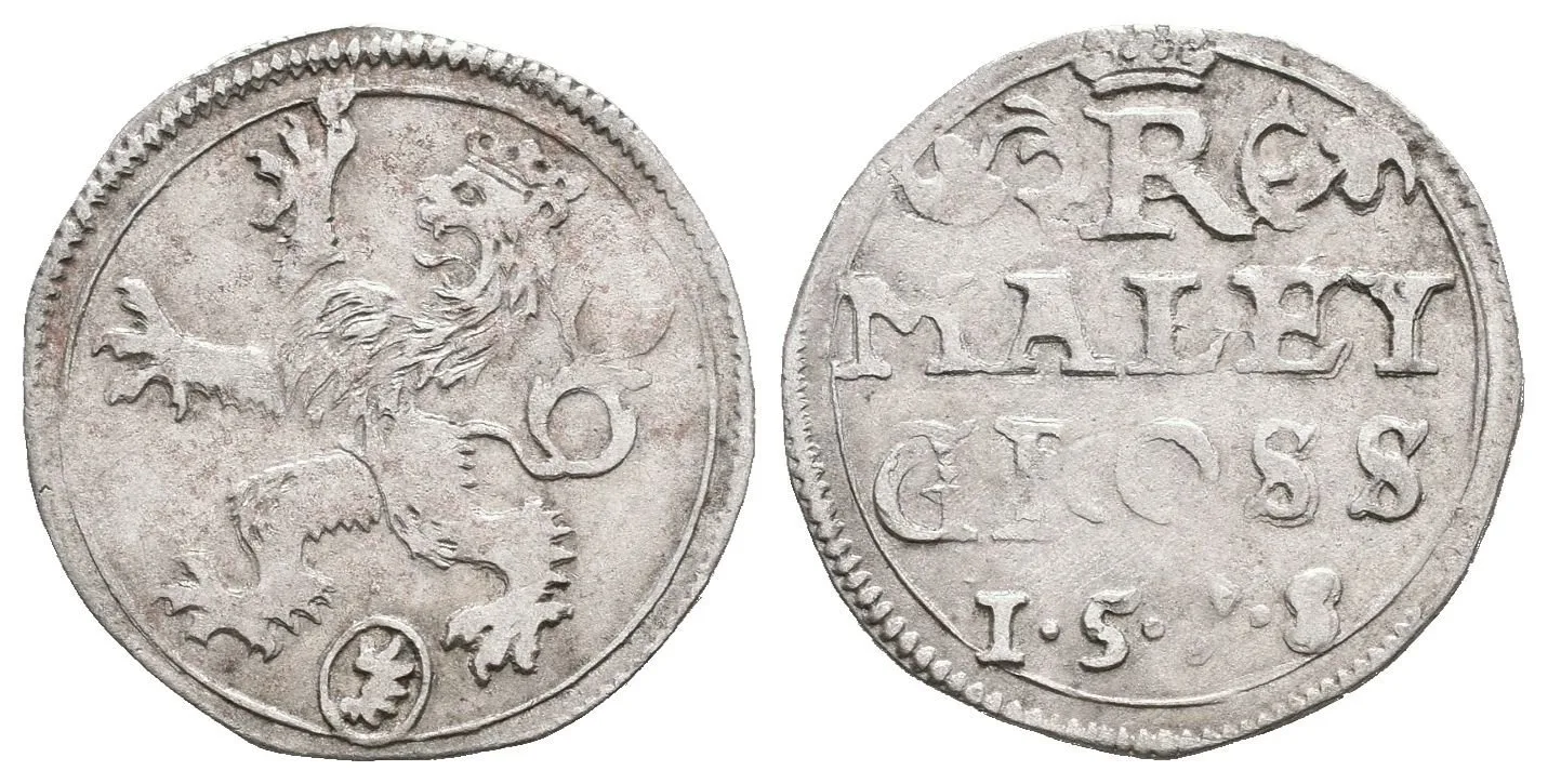 Malý groš 1578, Kutná Hora-Šatný, HN.1a (bez opisu), pěkná zachovalost, — 1