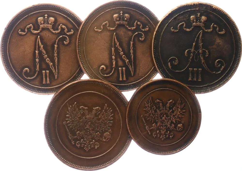 Ražby pro Finsko, Mikuláš II., 1894 - 1917 — 1