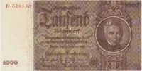 Německo, 1000 Reichsmark 1936, Hej.D10a