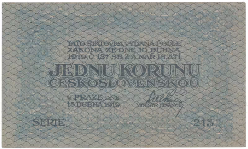 1 Koruna 1919, Hej.7