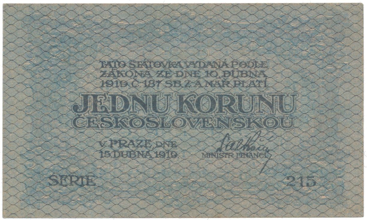 1 Koruna 1919, Hej.7