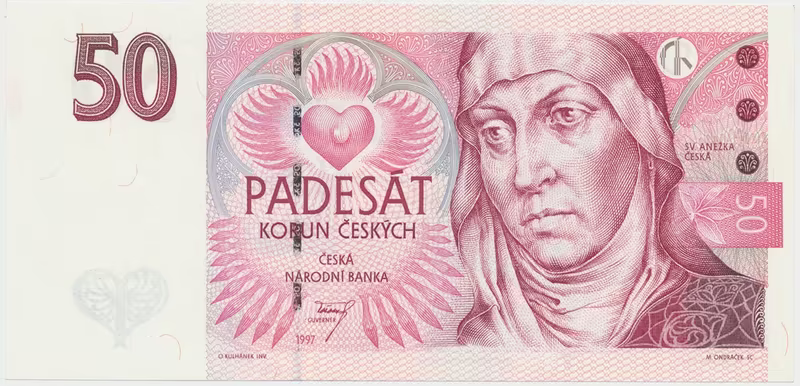 Česká republika, 50 Koruna 1997, série D, Hej.CZ21aD