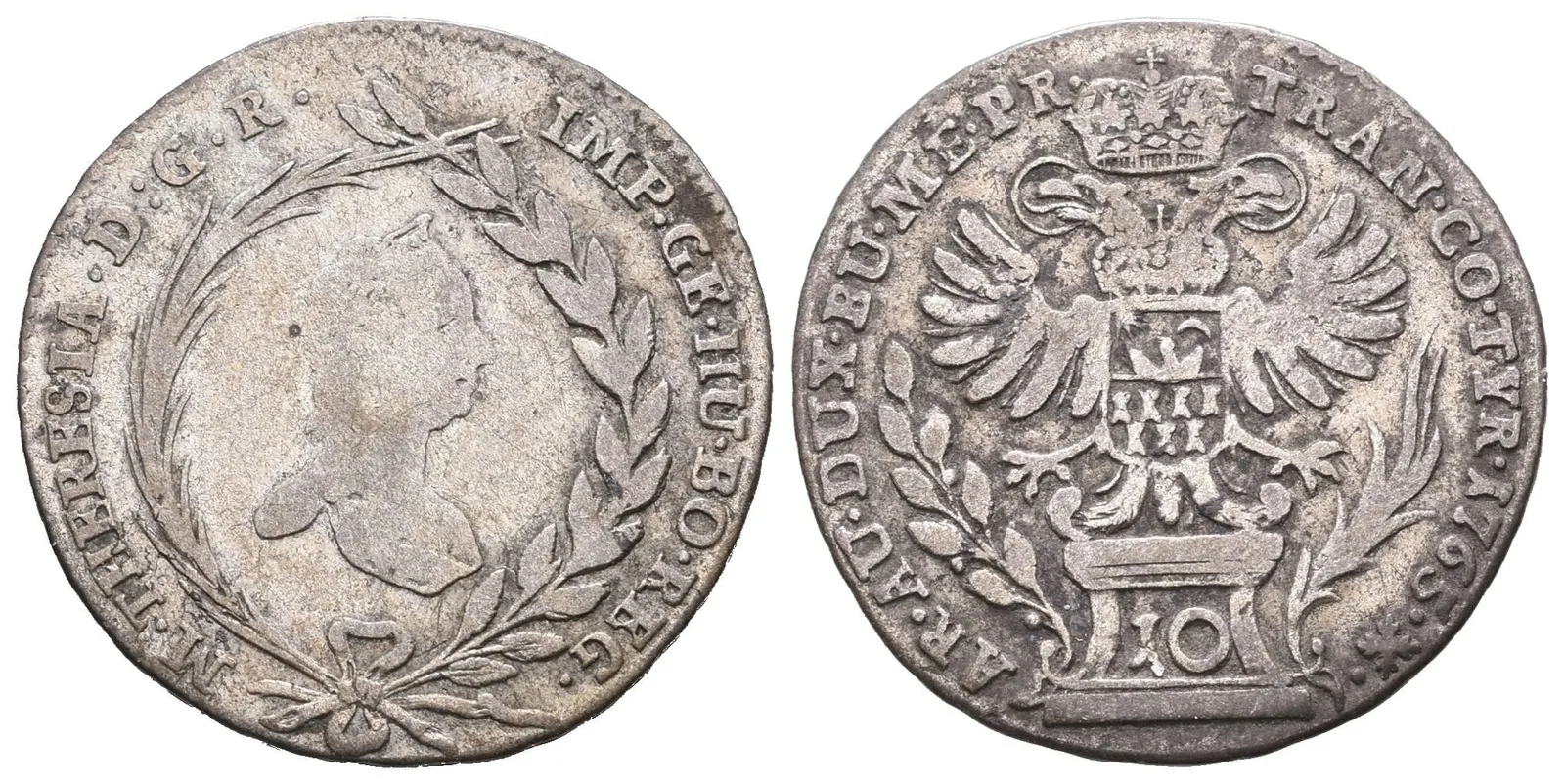Marie Terezie, 10 Krejcar 1765, Karlsburg