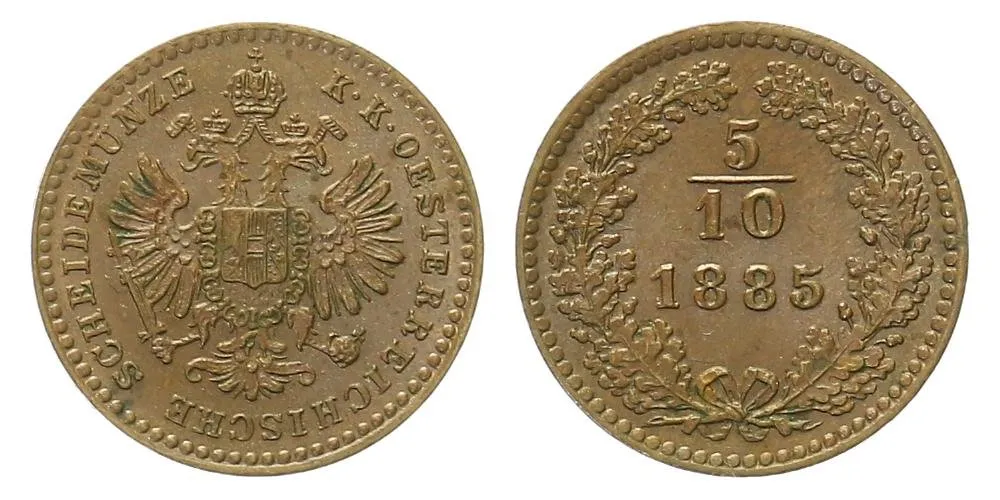 Rakouská a spolková měna, 1857 - 1892 — 1