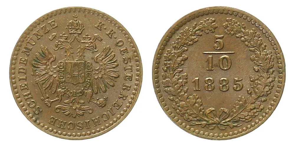 Rakouská a spolková měna, 1857 - 1892 — 1