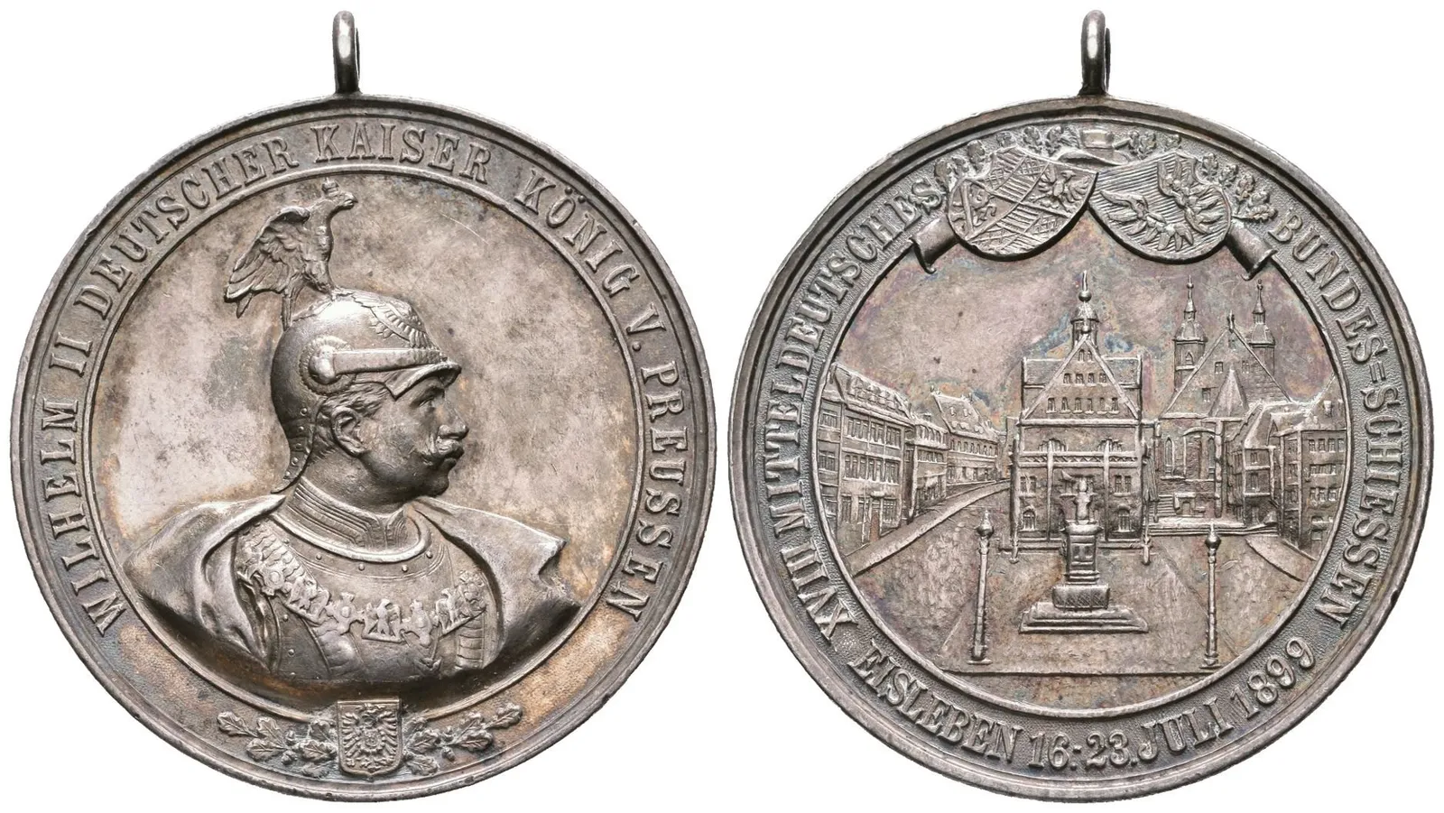 AR Medaile 1899 - XVIII. Středoněmecké spolkové střelby v Eisleben. — 1