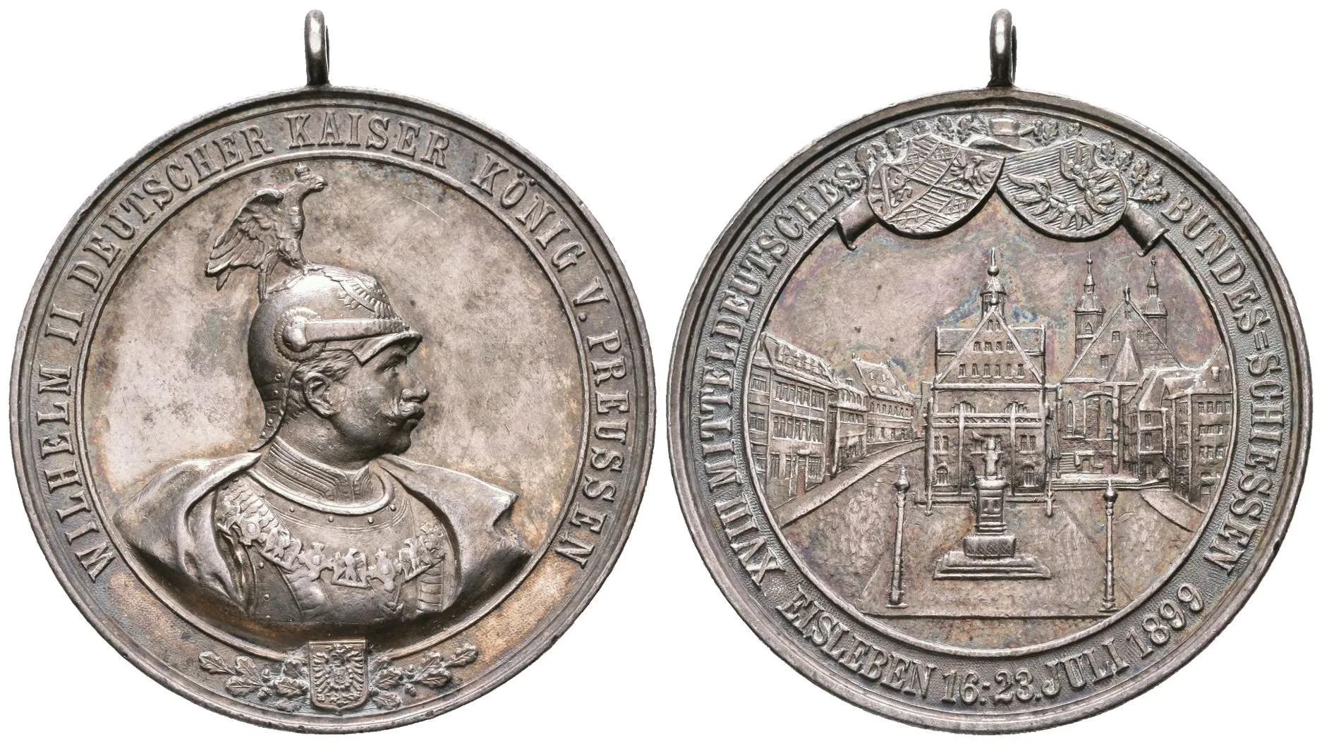 AR Medaile 1899 - XVIII. Středoněmecké spolkové střelby v Eisleben. — 1