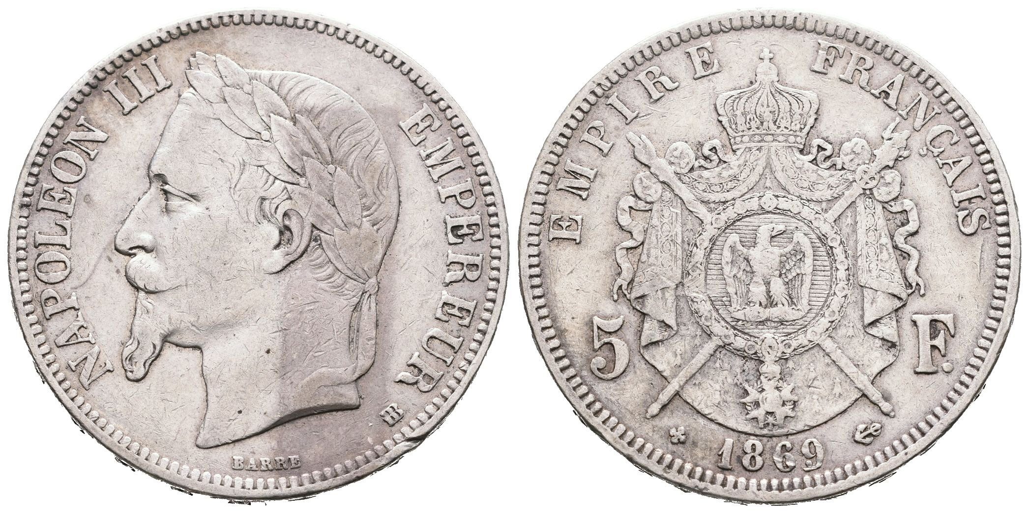 Francie, 5 Frank 1869 BB