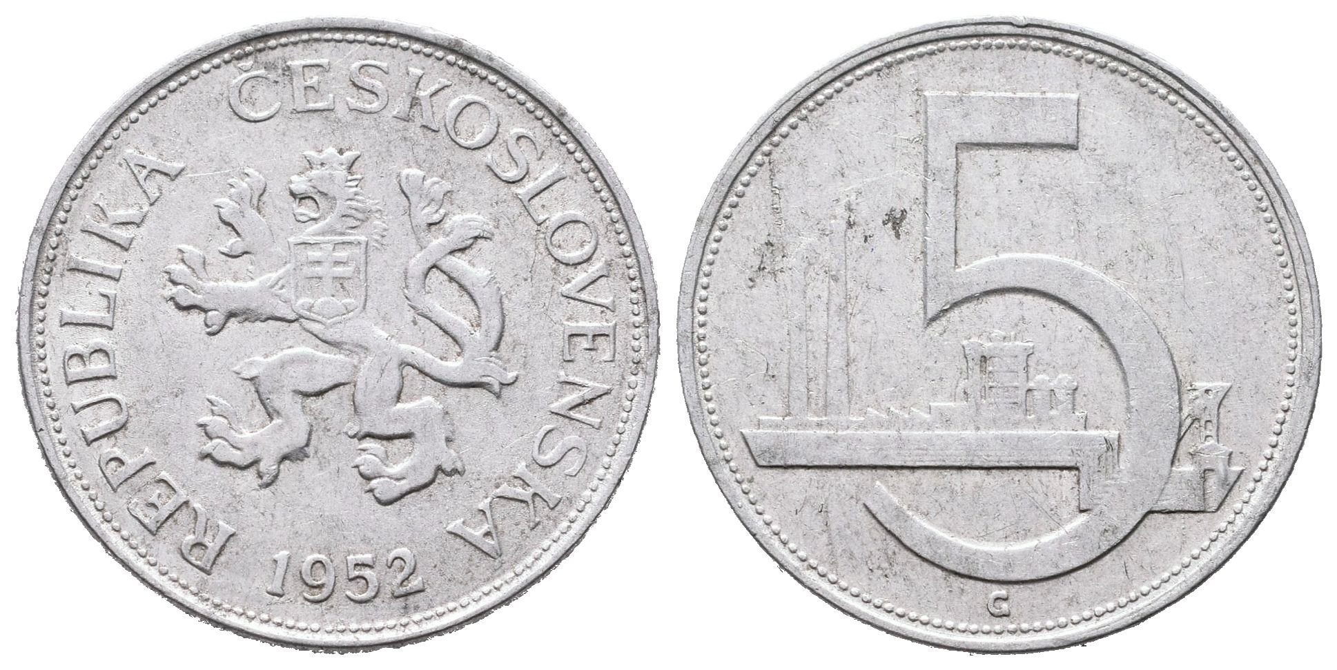 5 Koruna 1952, vzácná