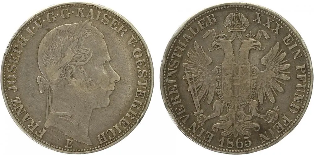 Rakouská a spolková měna, 1857 - 1892 — 1