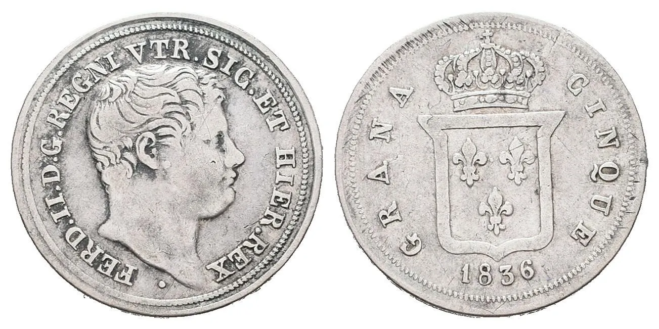 Itálie - Neapol a Sicilie, Ferdinand II., 1830 - 1859 — 1