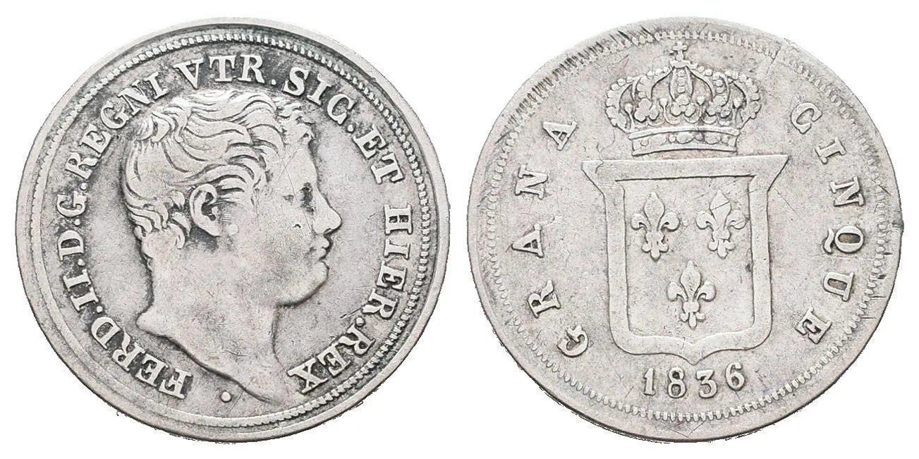 Itálie - Neapol a Sicilie, Ferdinand II., 1830 - 1859 — 1