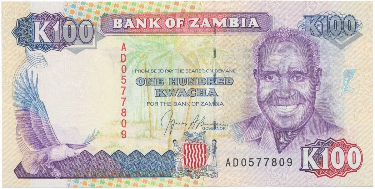 Zambie, 100 Kwacha (1991), P.34a