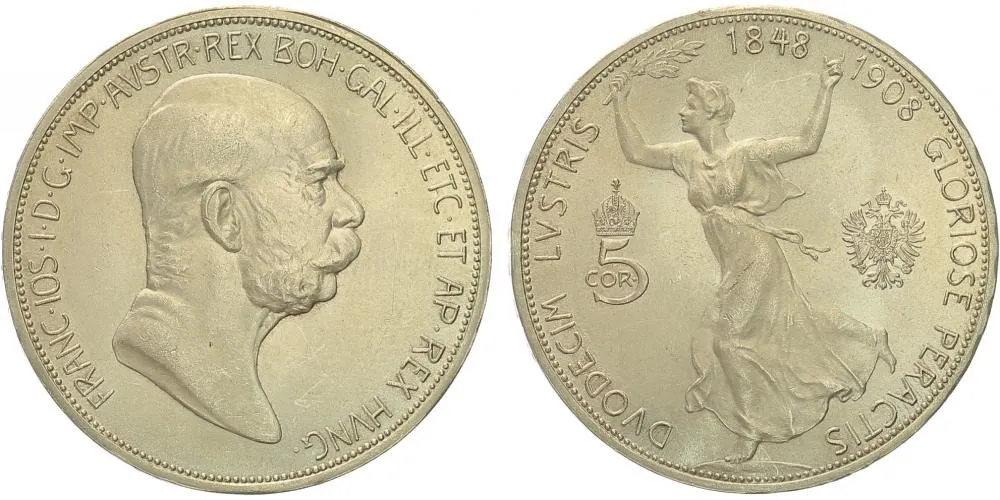 Korunová měna, 1892 - 1918 — 1
